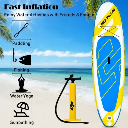 10' Inflatable Stand up Paddle Surfboard with Bag