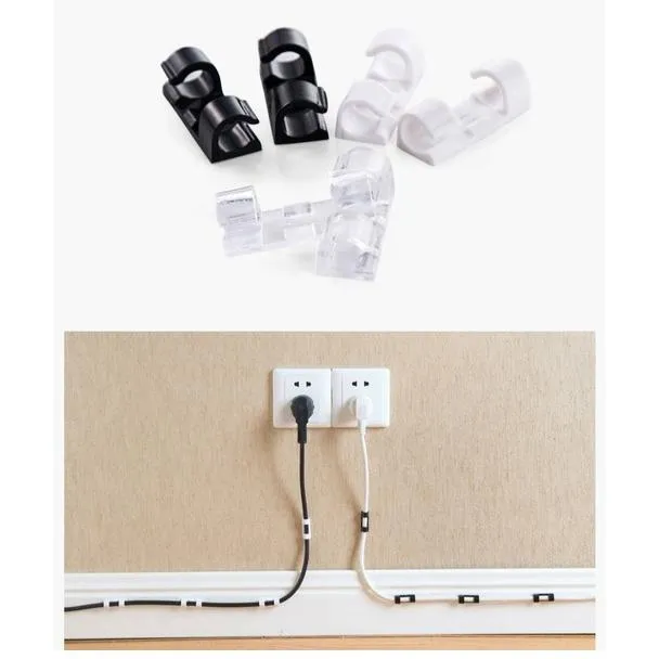 20-Pack: Self-adhesive Wire Organizer Line Cable Clip