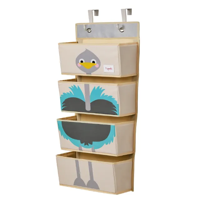 3 Sprouts Hanging Wall Organizer - Ostrich