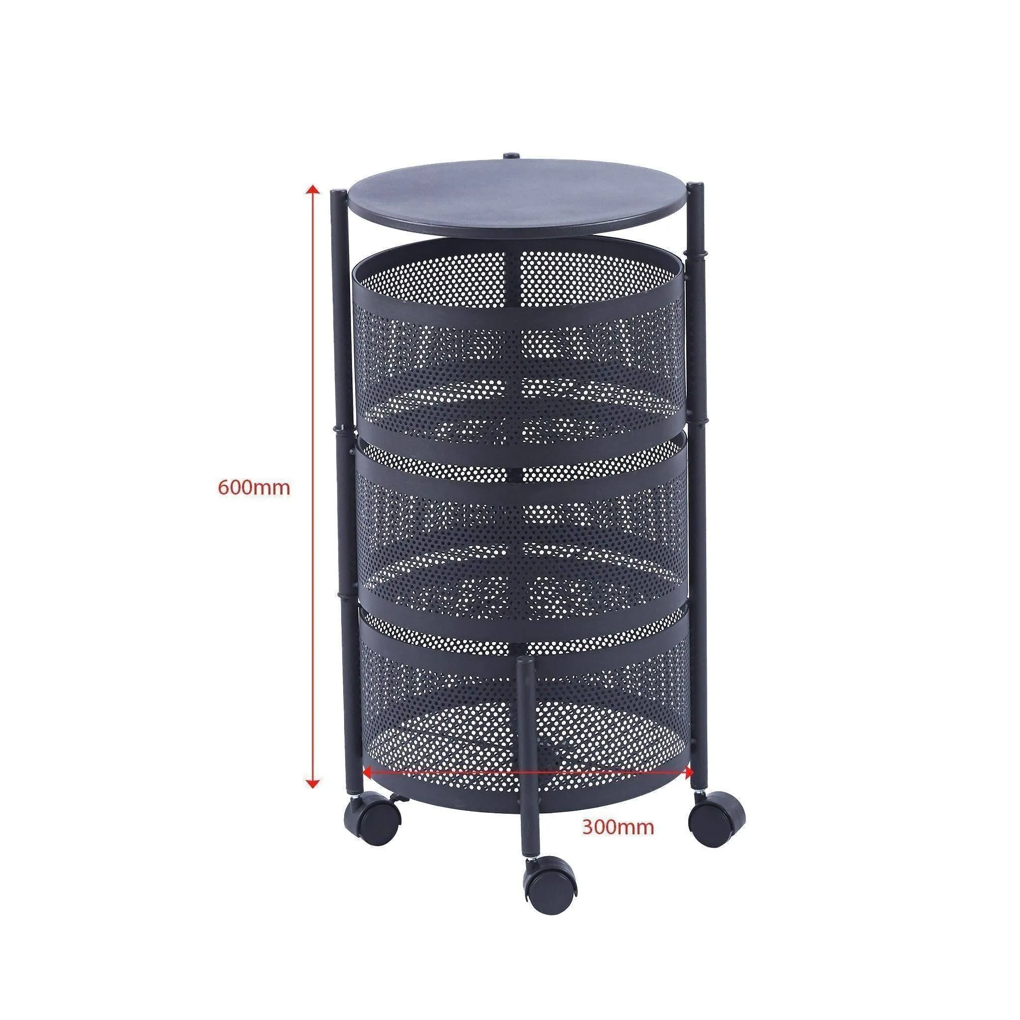 3 Tier Round Storage Cart SF-103