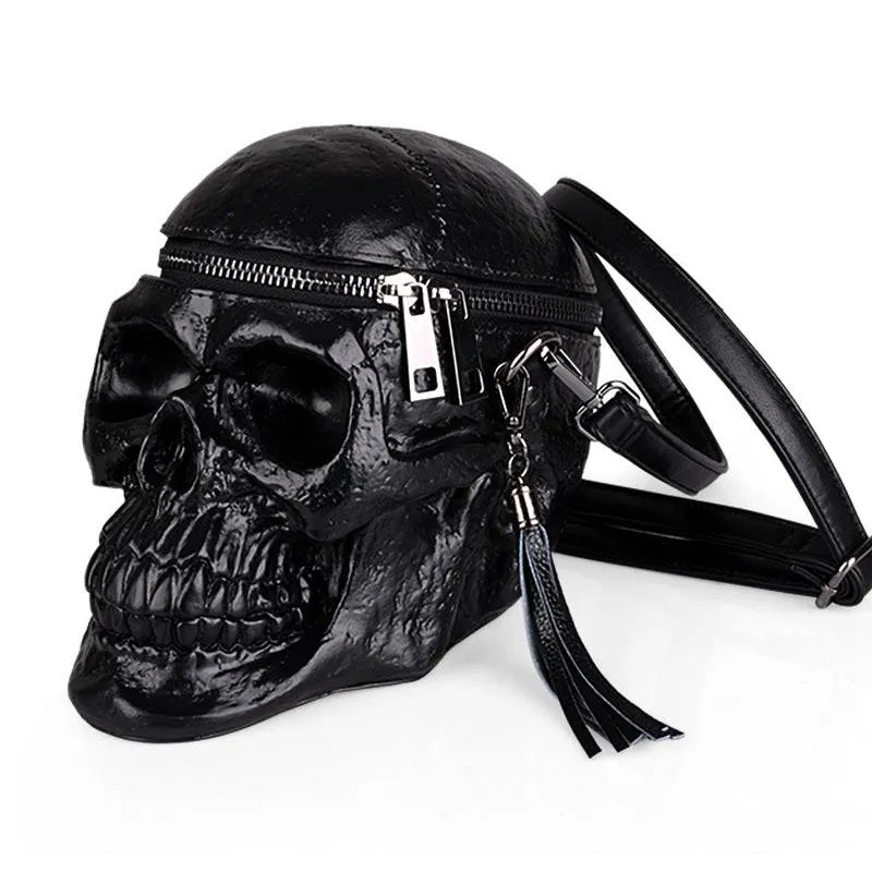 3D Skull Cross Body Bag Handle Mini Shoulder Handle Bag