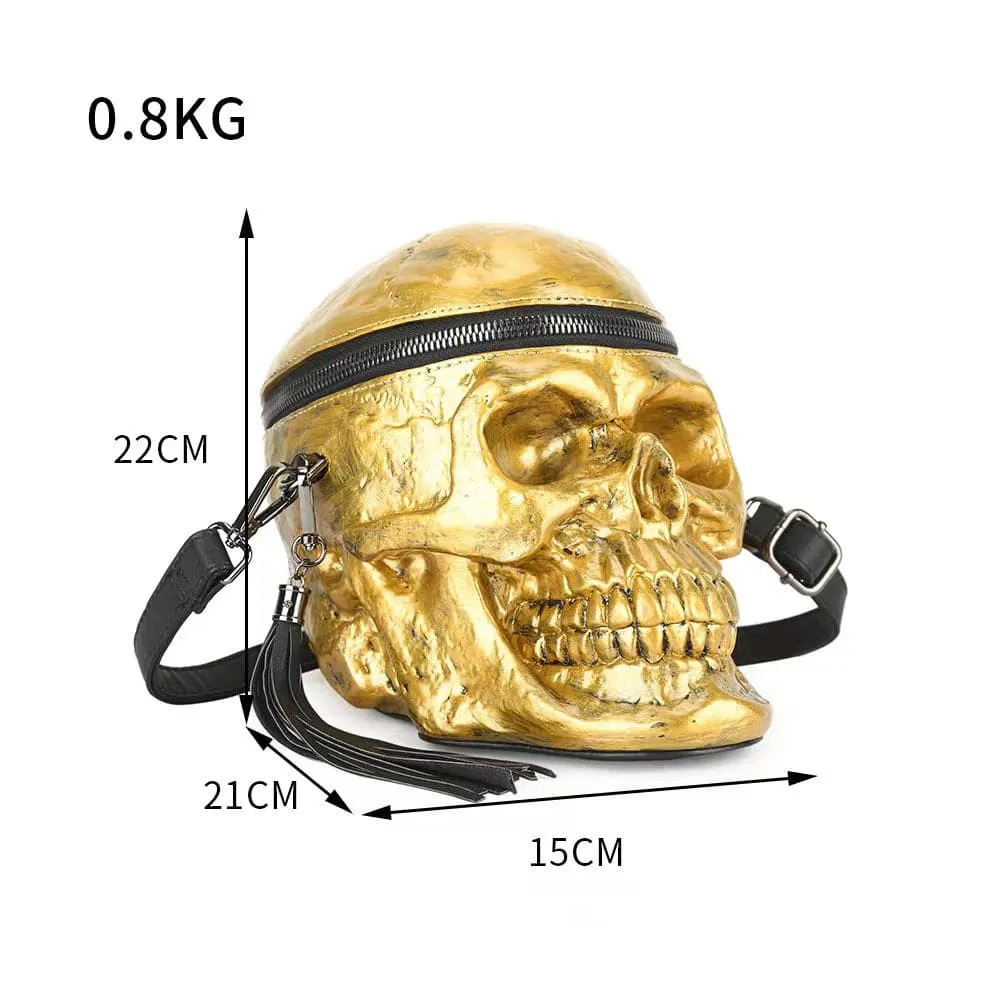 3D Skull Cross Body Bag Handle Mini Shoulder Handle Bag