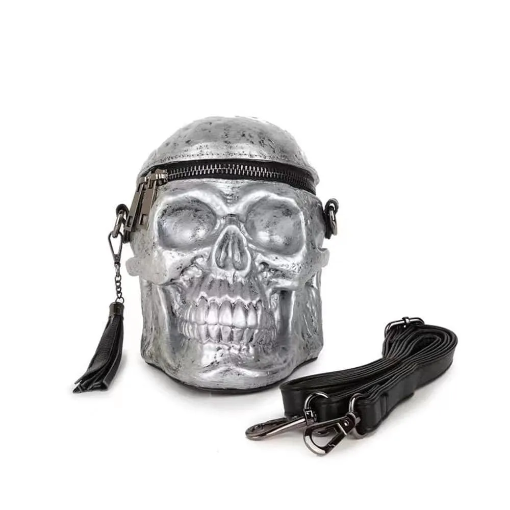 3D Skull Cross Body Bag Handle Mini Shoulder Handle Bag