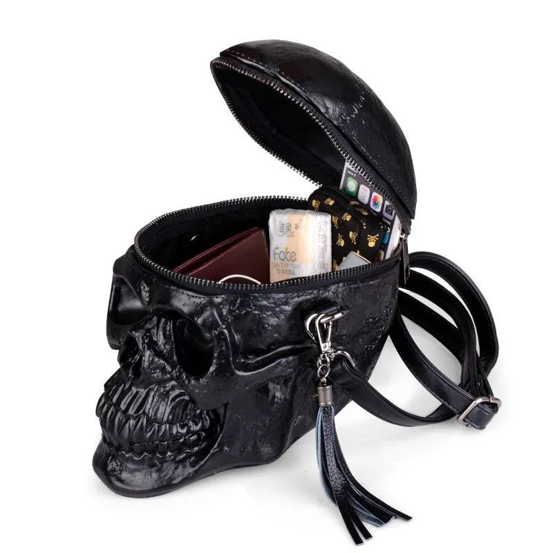 3D Skull Cross Body Bag Handle Mini Shoulder Handle Bag