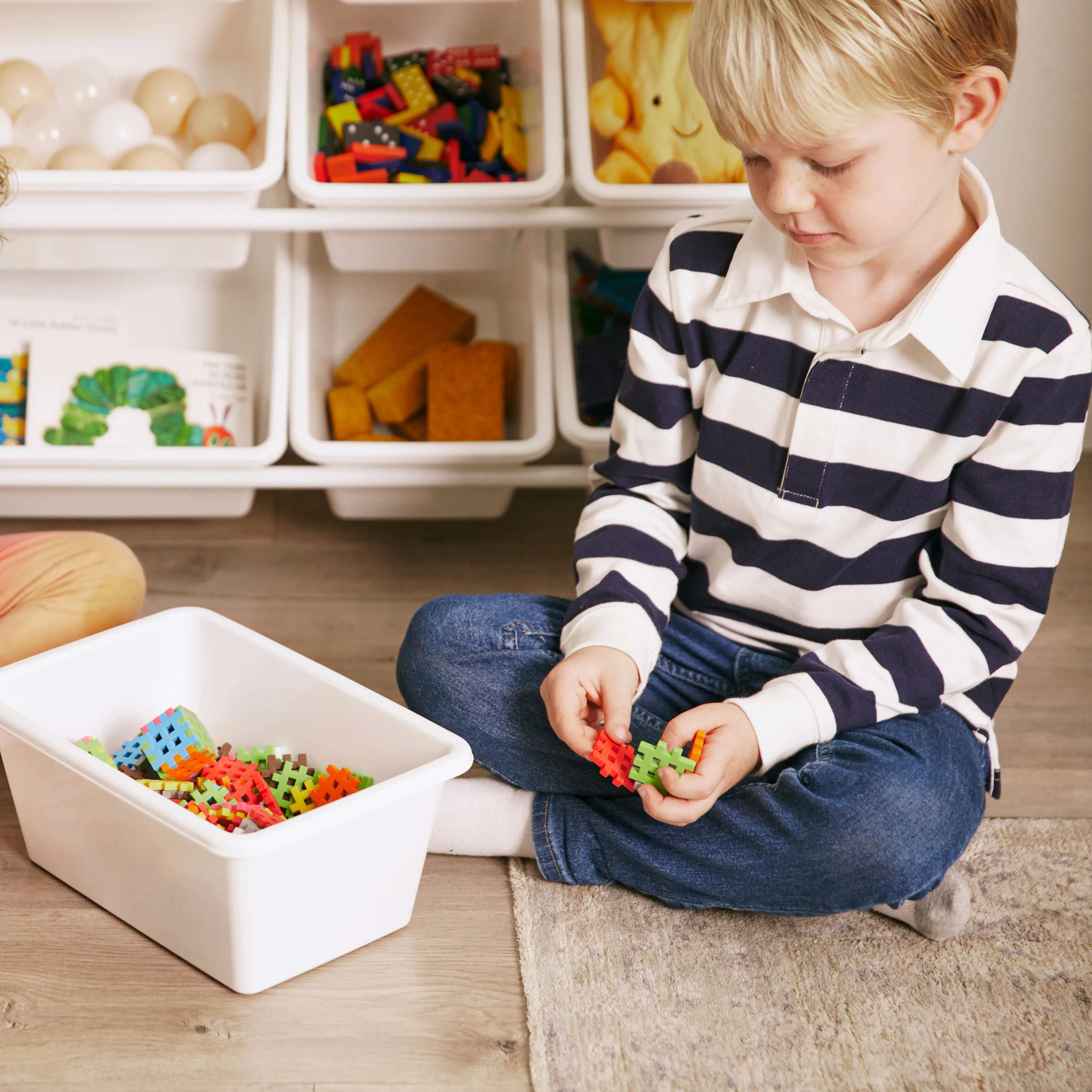 4-Tier Organizer with 16 Bins, Toy Storage