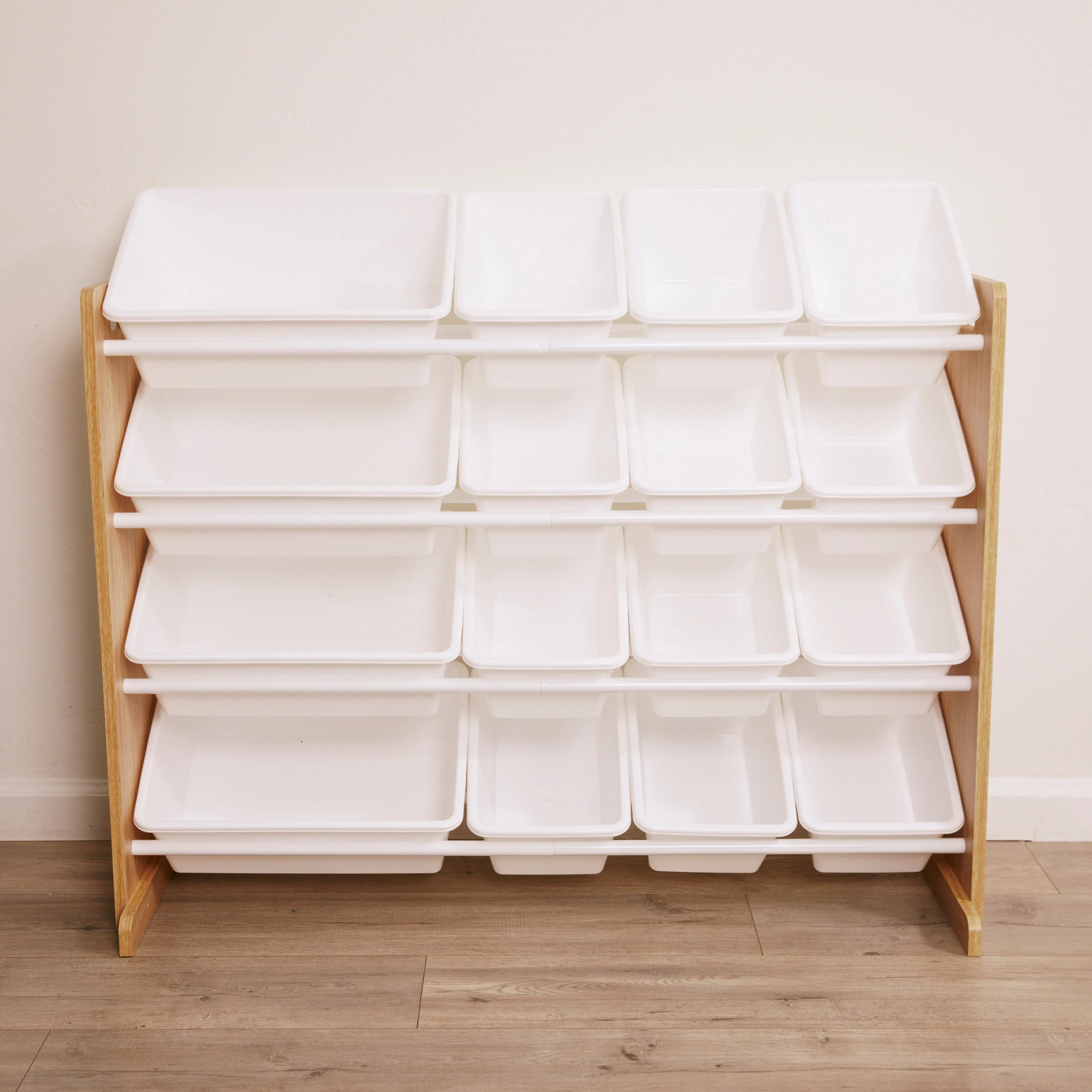 4-Tier Organizer with 16 Bins, Toy Storage