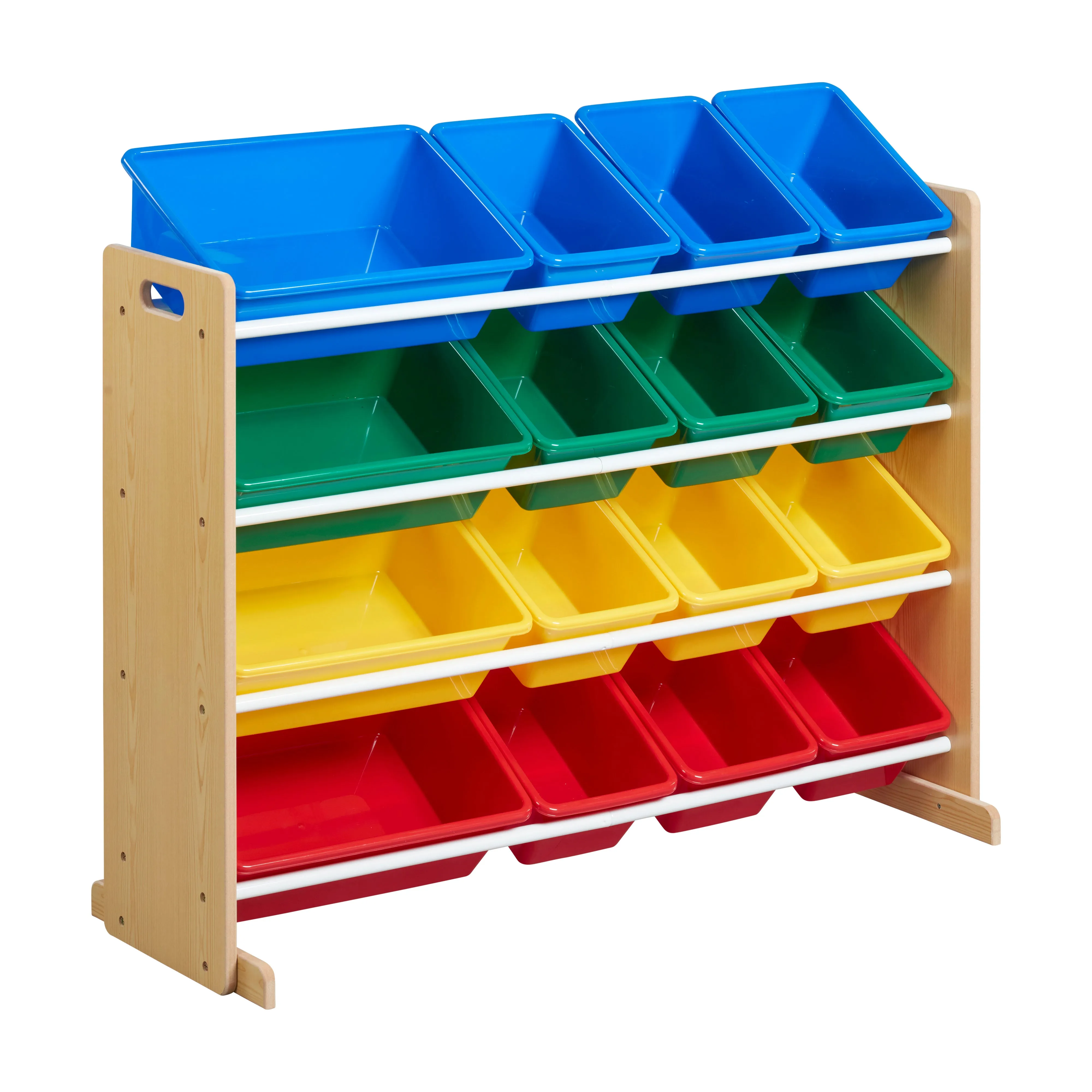 4-Tier Organizer with 16 Bins, Toy Storage