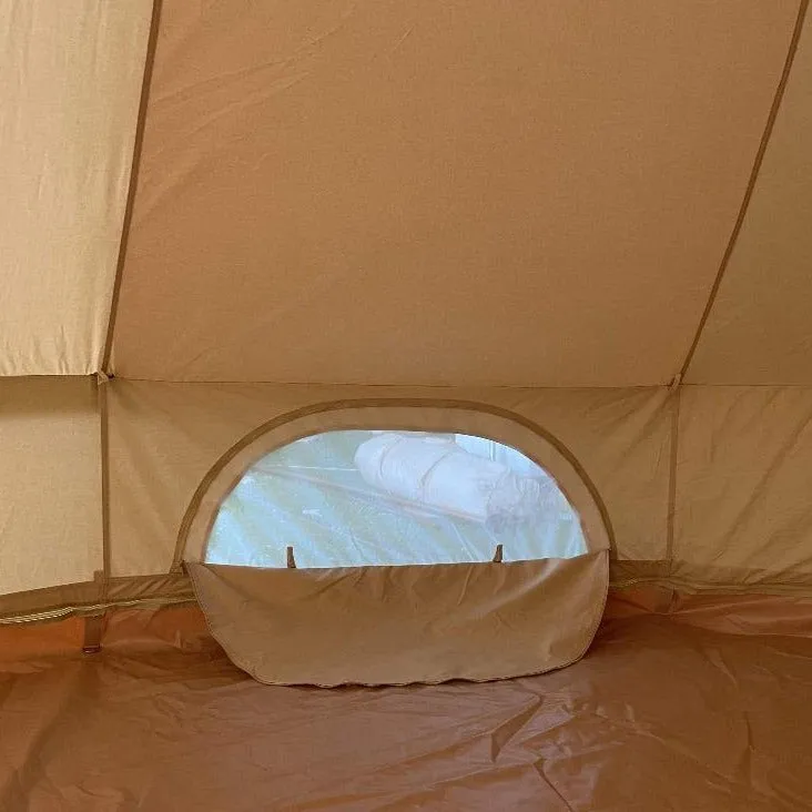 4m Bell Tent With Stove Hole & Flap