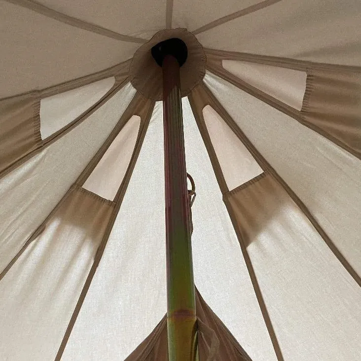 4m Bell Tent With Stove Hole & Flap