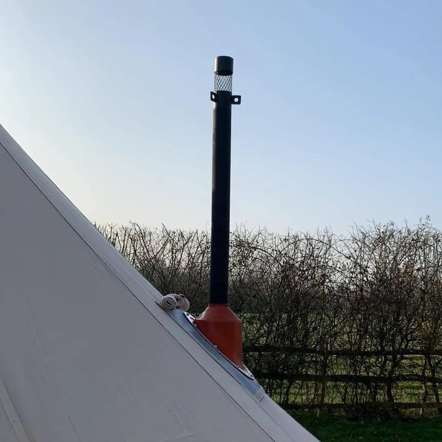 4m Bell Tent With Stove Hole & Flap