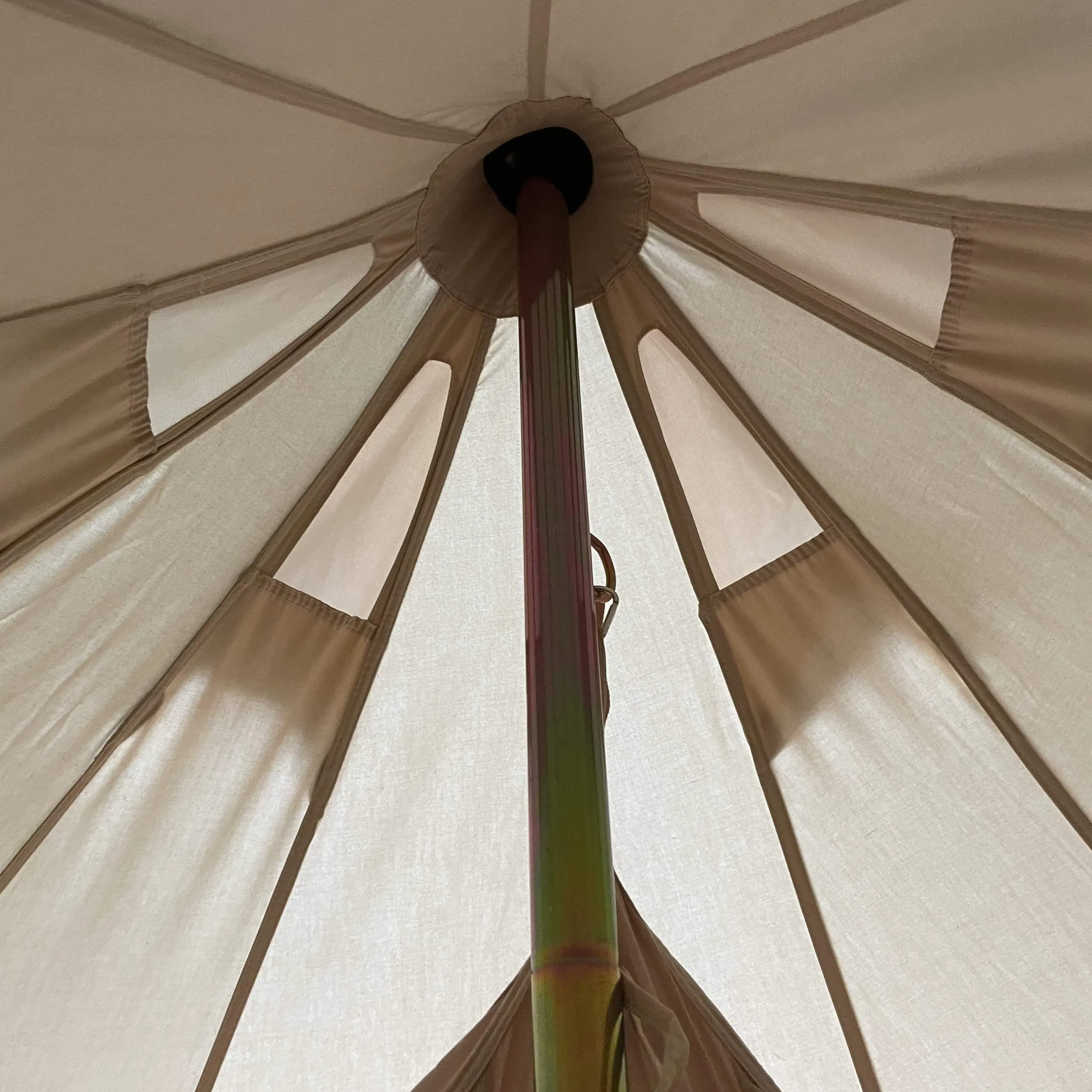 5m Bell Tent With Stove Hole & Flap