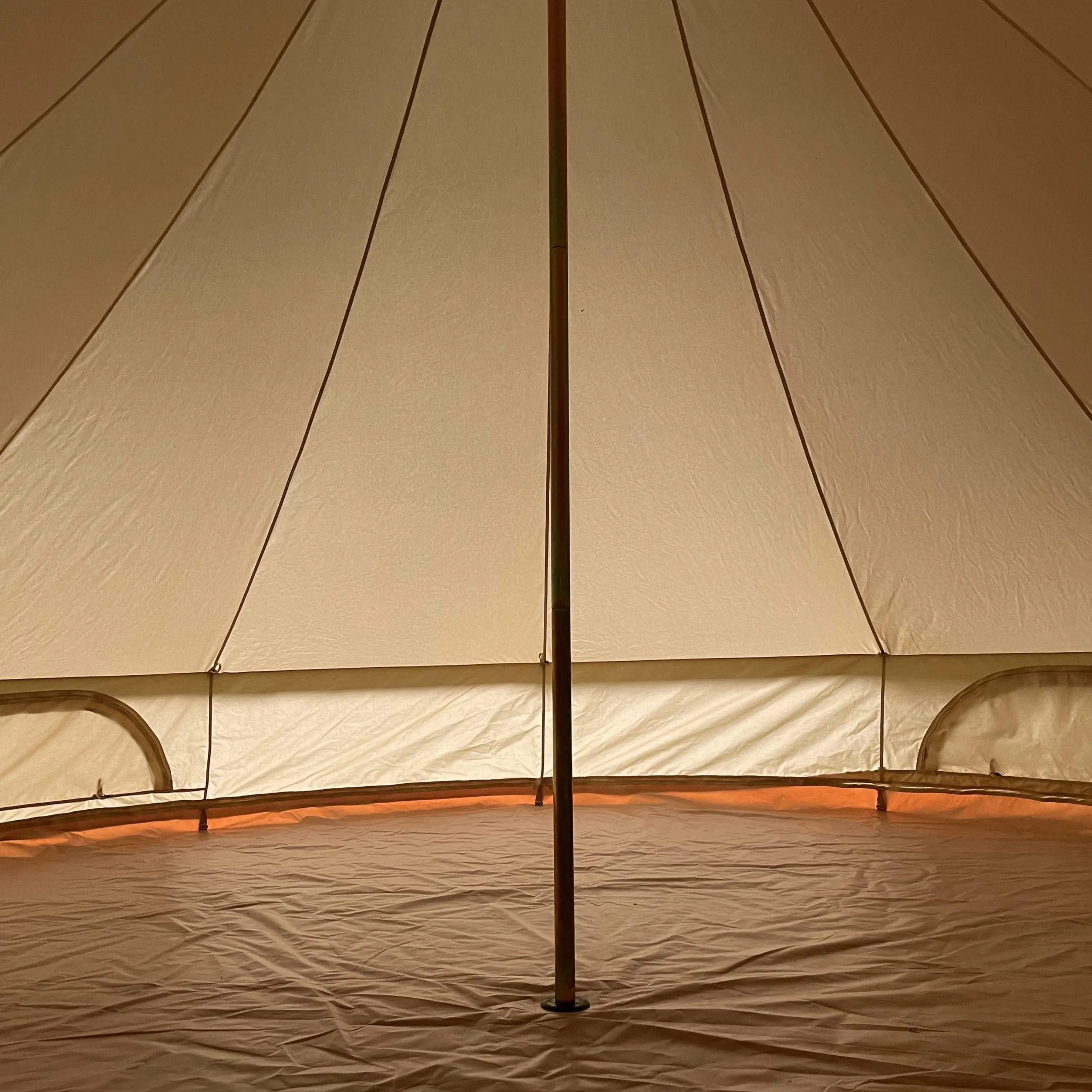 5m Bell Tent With Stove Hole & Flap