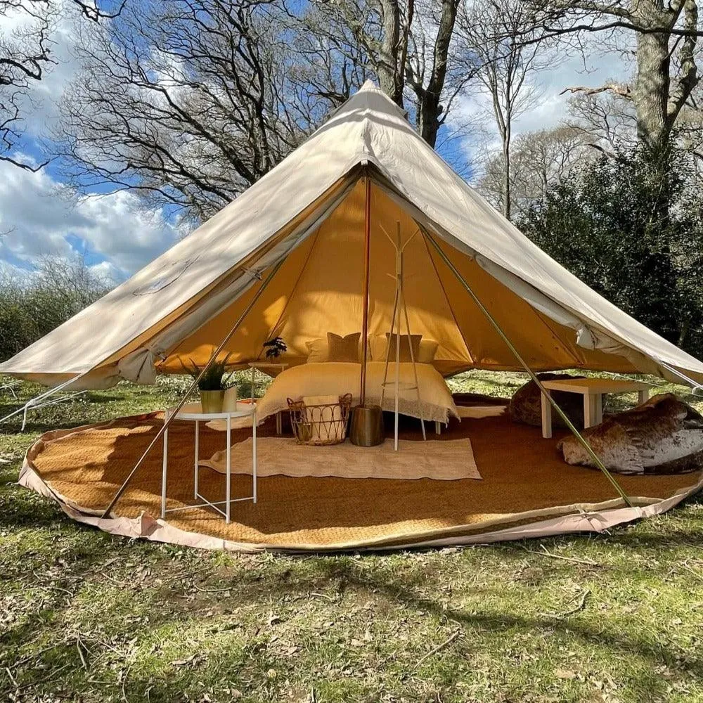 5m Bell Tent With Stove Hole & Flap