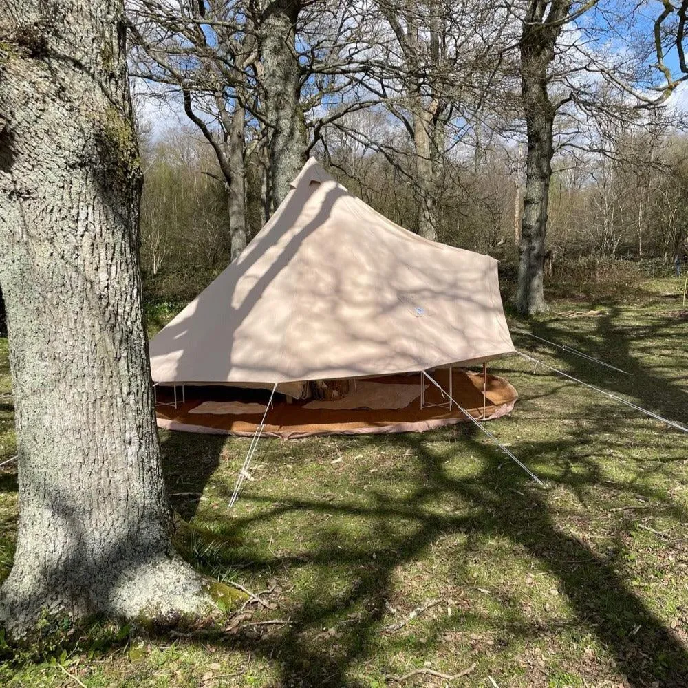 5m Bell Tent With Stove Hole & Flap