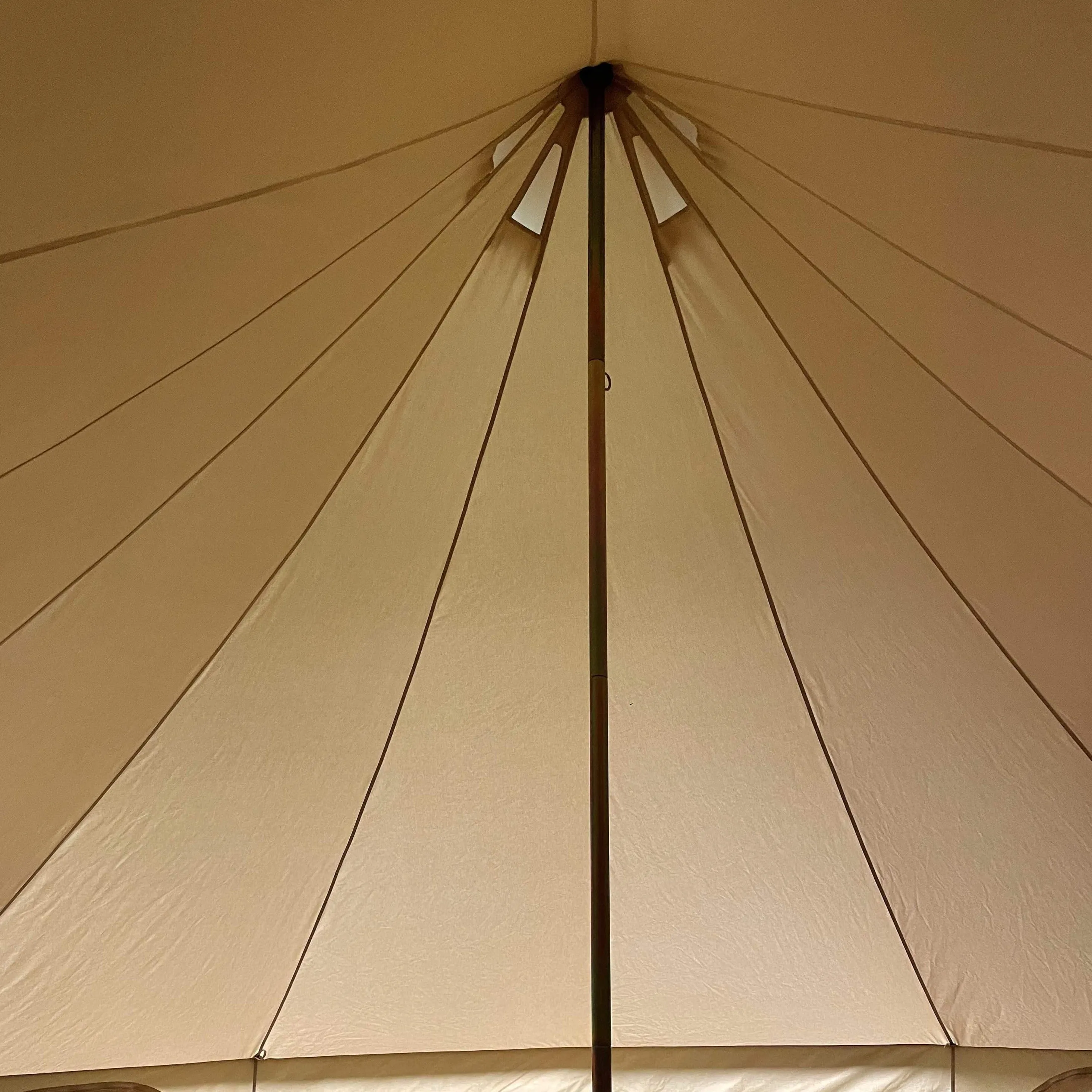 5m Bell Tent With Stove Hole & Flap