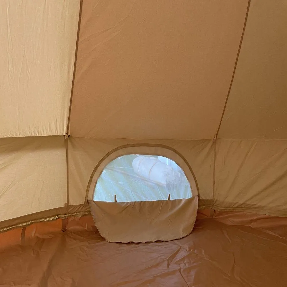 5m Bell Tent With Stove Hole & Flap