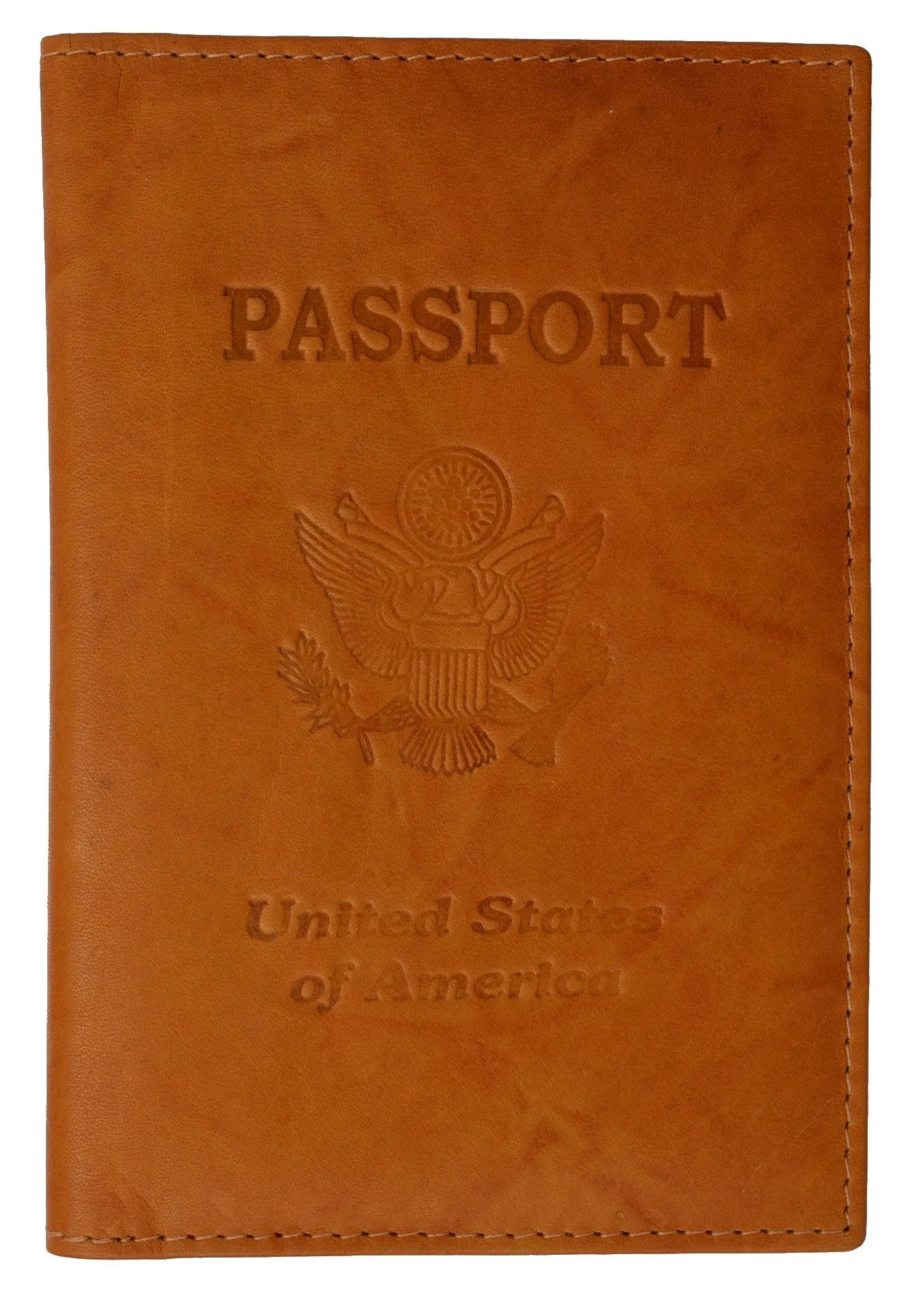 601CF USA-BLIND/Leather Passport wallet with Card holder