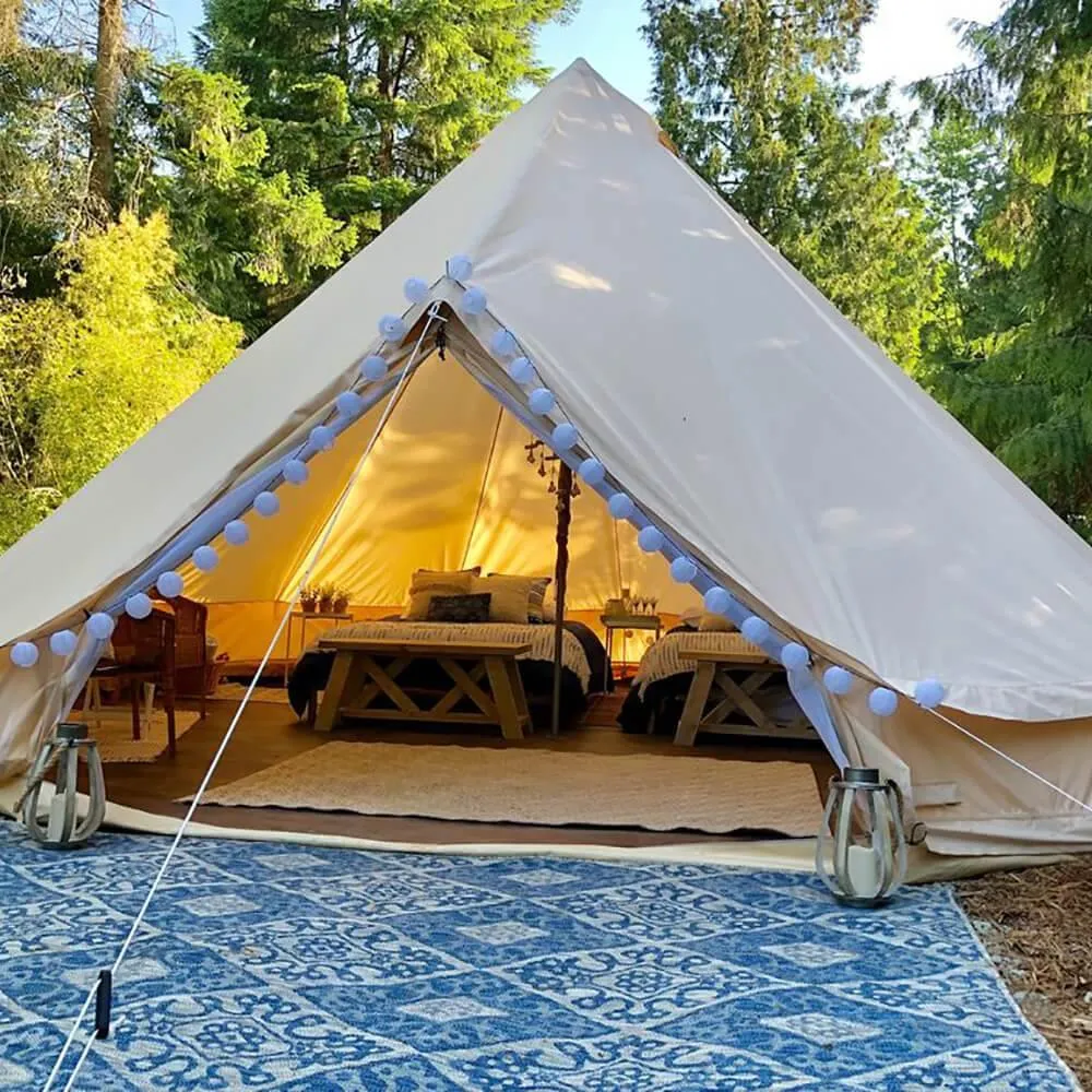 6m Bell Tent With Stove Hole & Flap