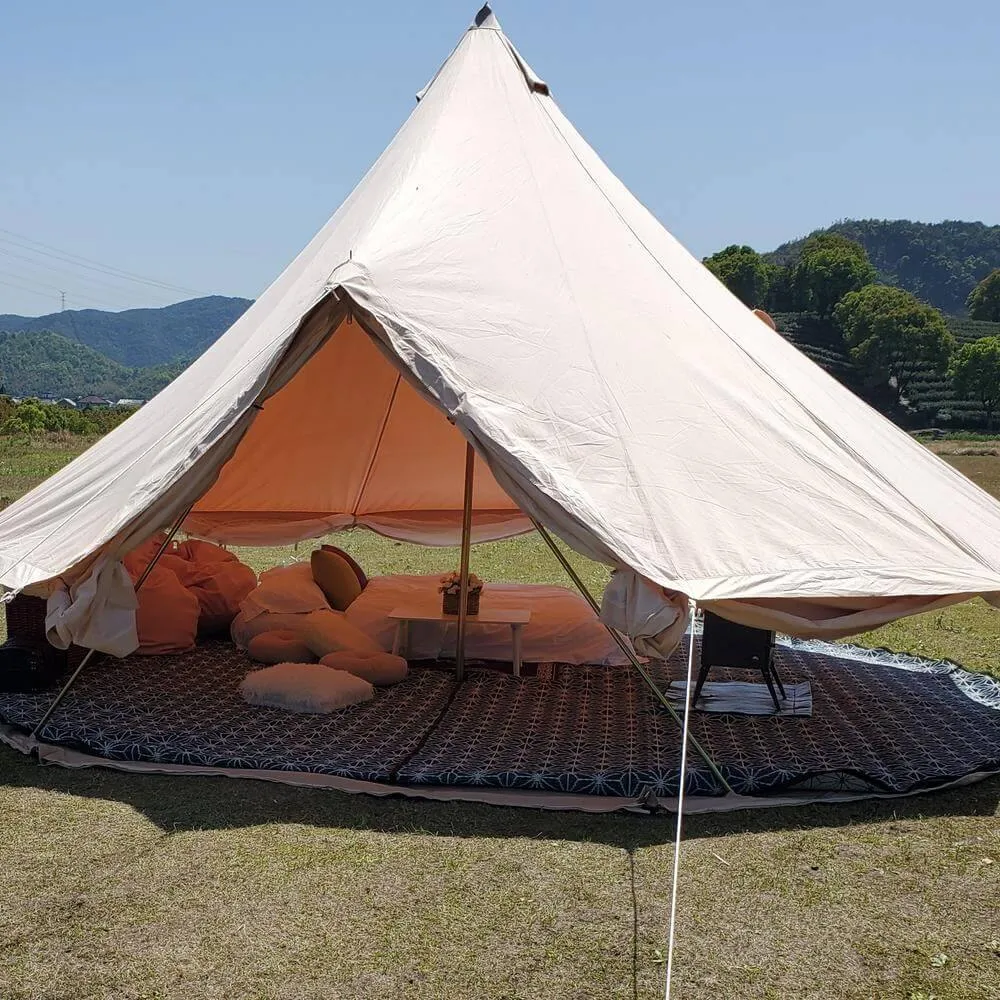 6m Bell Tent With Stove Hole & Flap