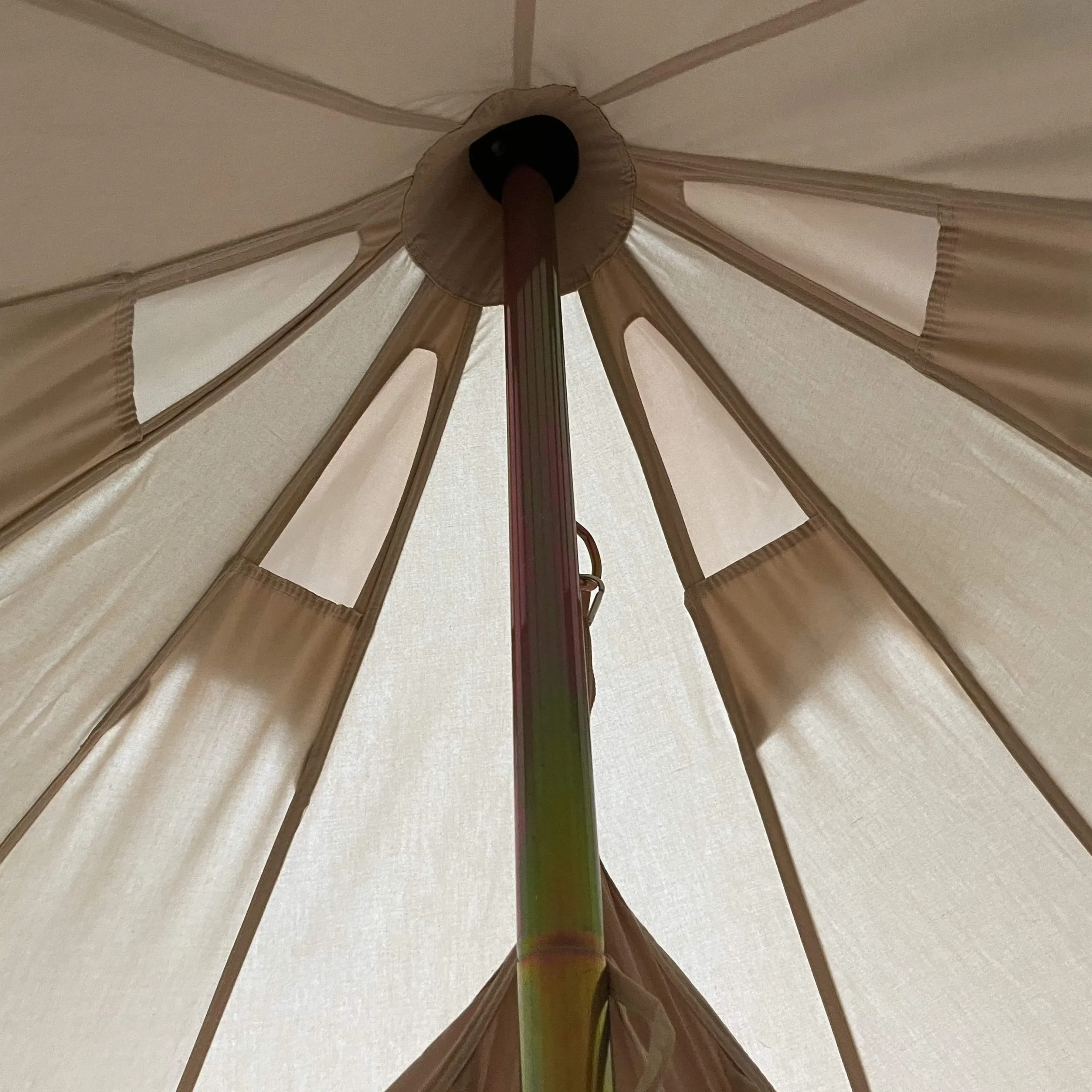 6m Bell Tent With Stove Hole & Flap