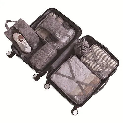 7 parts leisure package travel bag storage bag