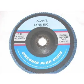 7 x 7/8 Zirconia Flap Wheel 40 Grit Each