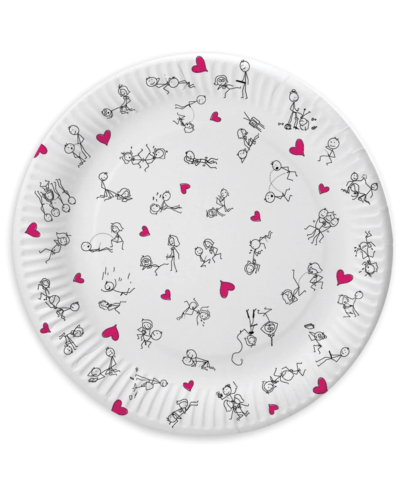 7" Dirty Dishes Position Plates - Bag of 8