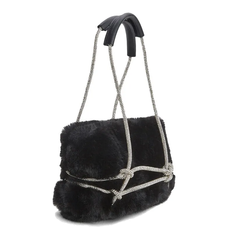 A&A Faux Fur Clutch Bag