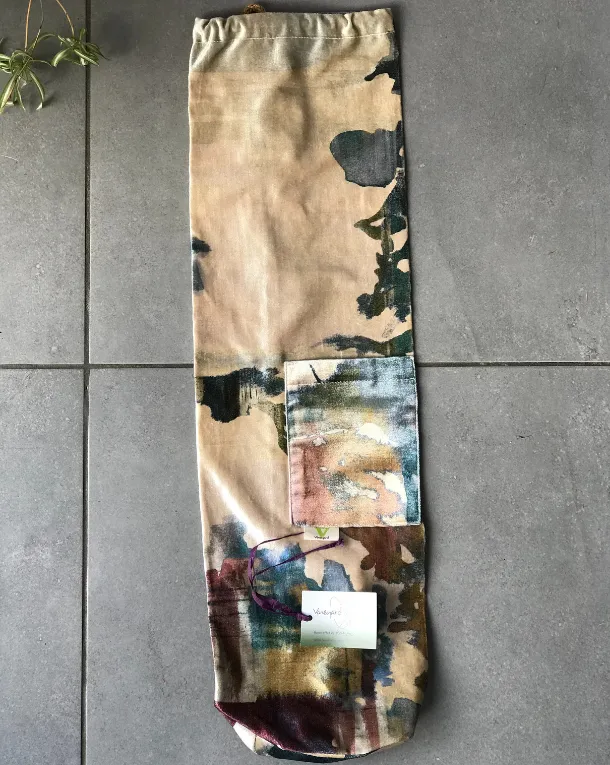 Abstract Velours Yoga Mat Bag