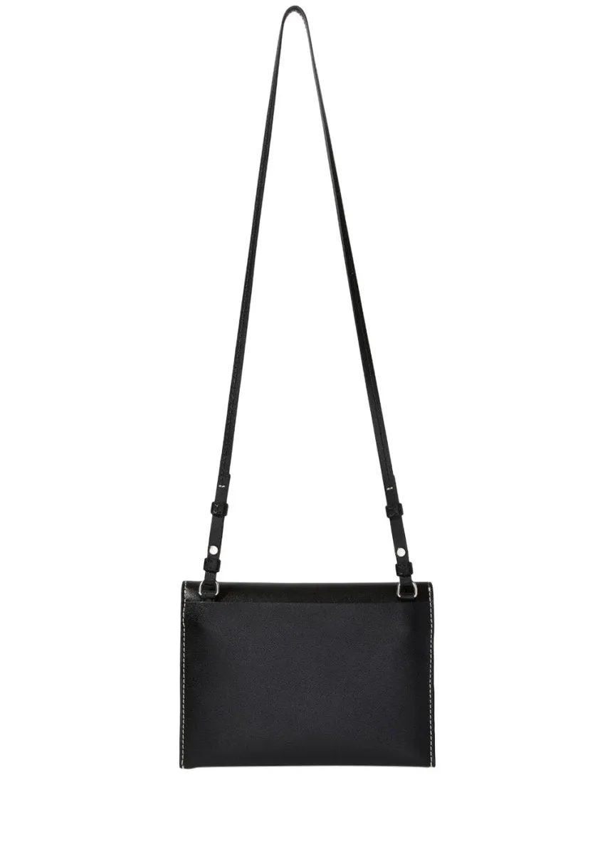 Accordion Flap Bag - Black