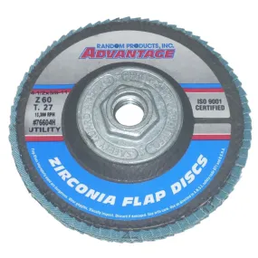 Advantage 4 1/2 x 5/8-11 Zirconia Flap Wheel 60 Grit Each