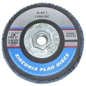 Advantage 4 1/2 x 5/8-11 Zirconia Flap Wheels 40 Grit 10 Pack