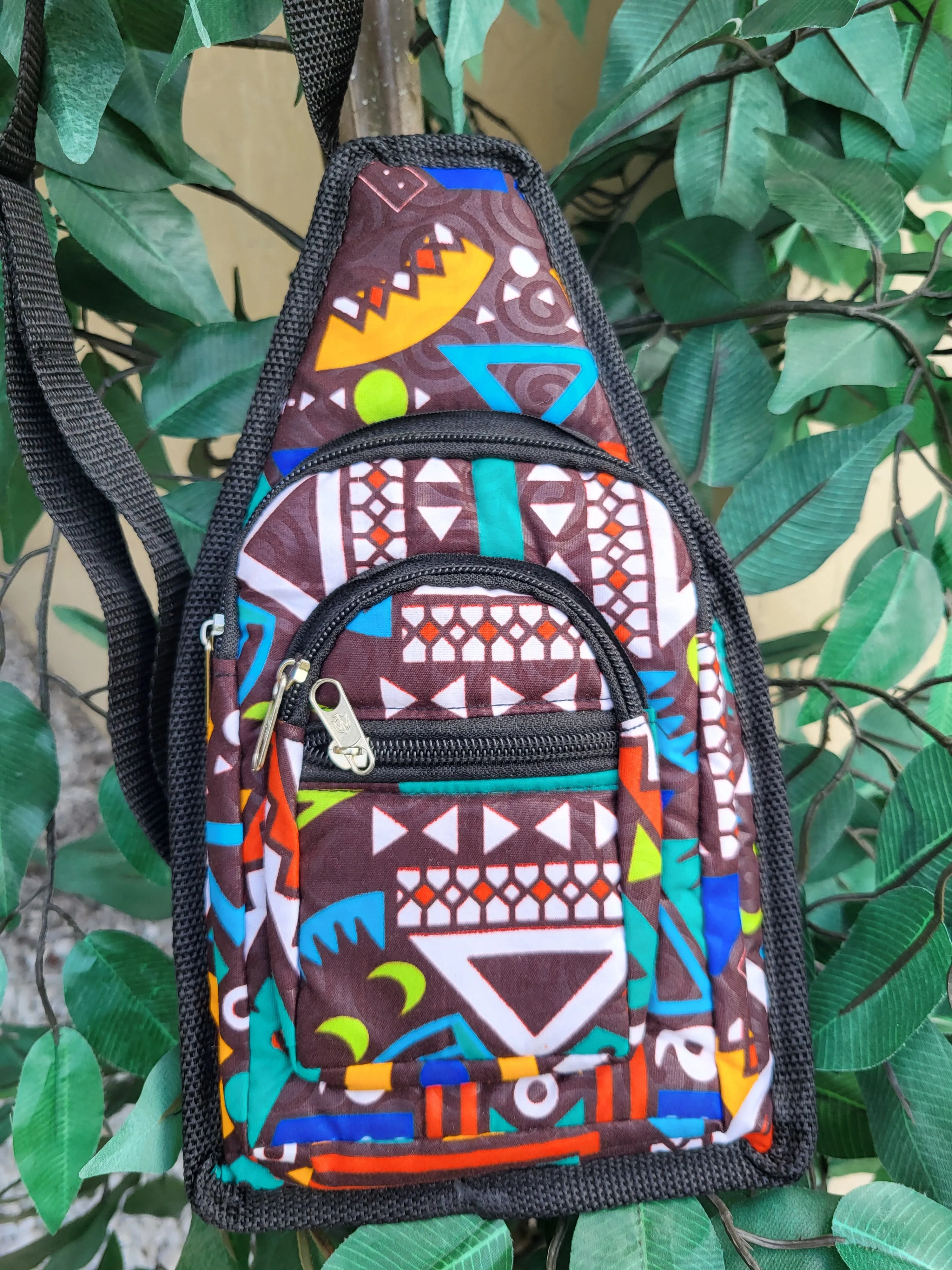 African Print Crossbody Fanny Packs