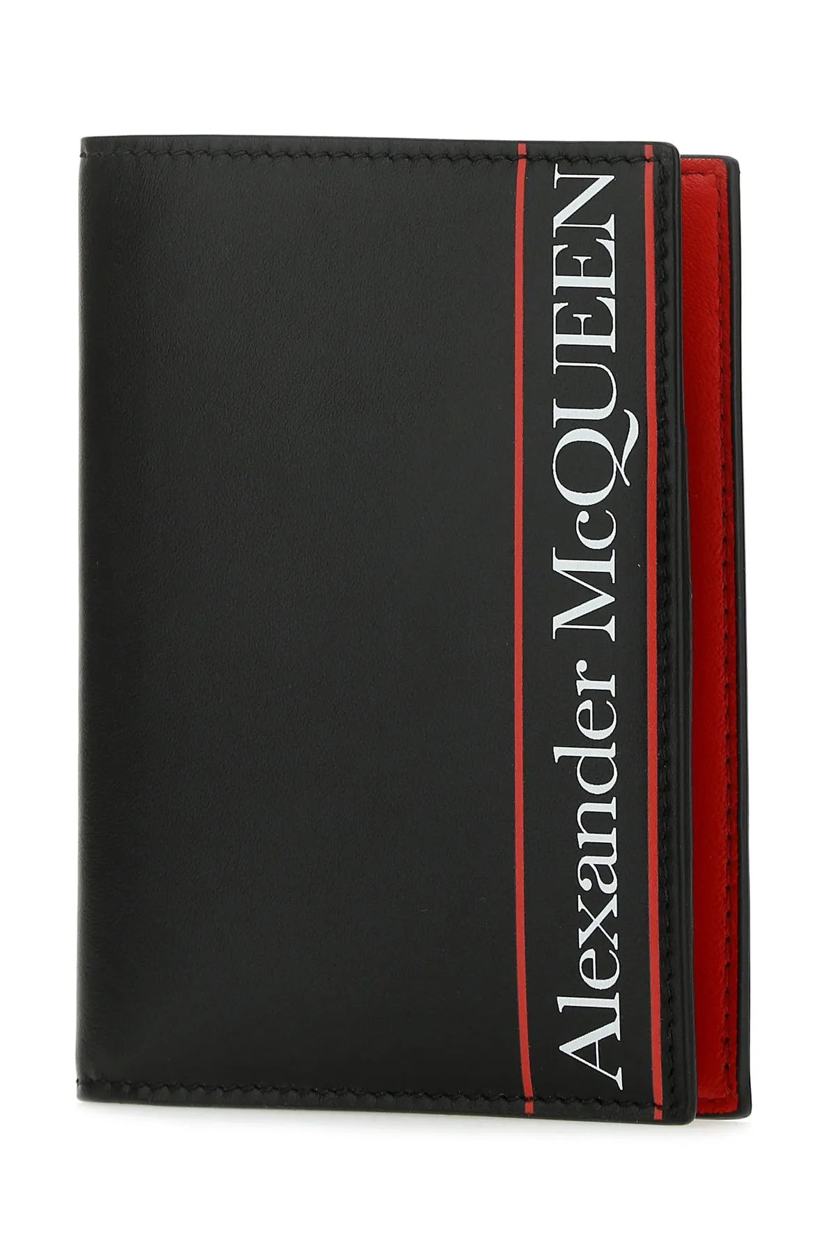 Alexander McQueen Logo Bifold Passport Holder