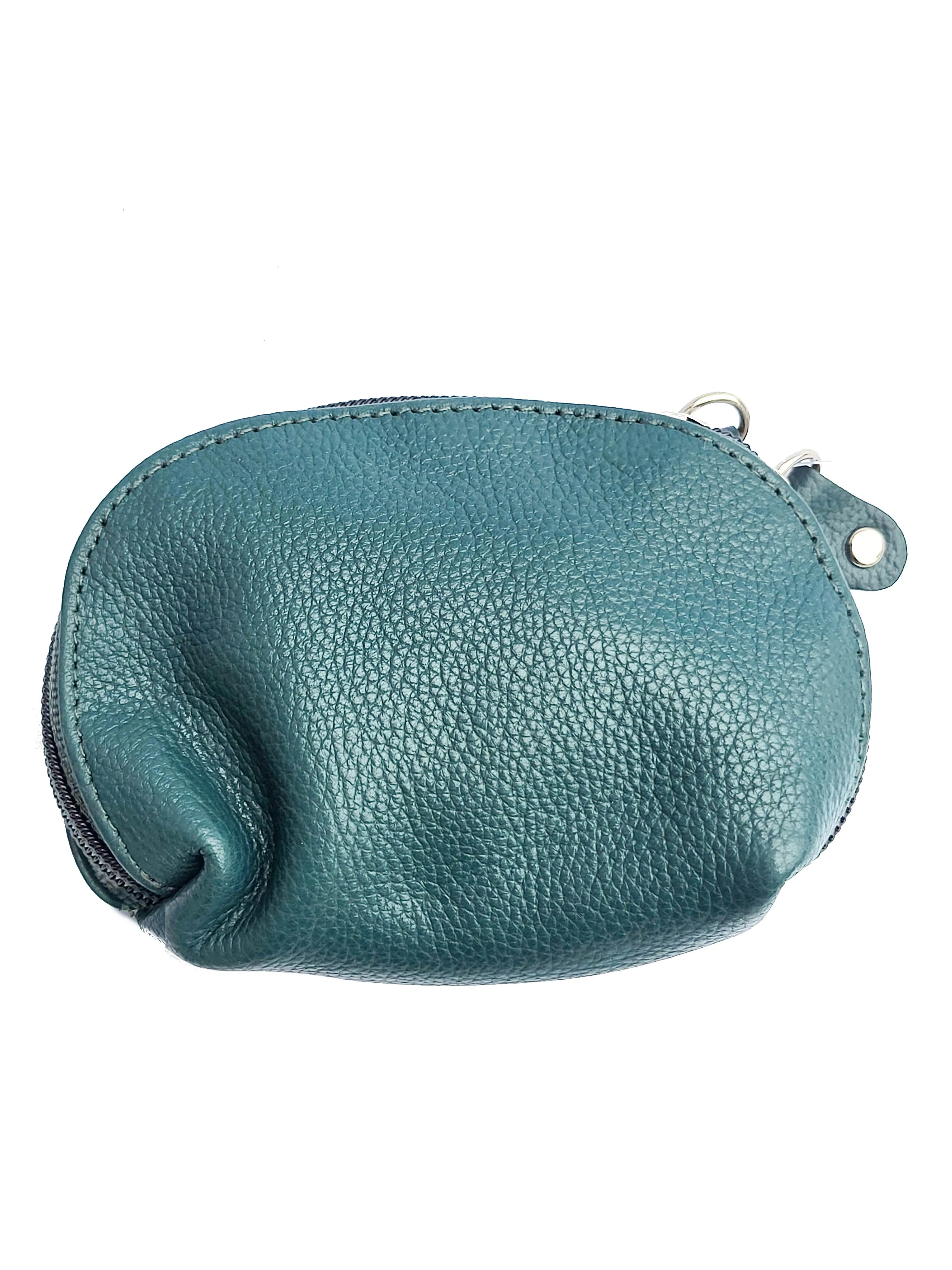 Alice Premium Milled Leather Half Moon Coin Purse