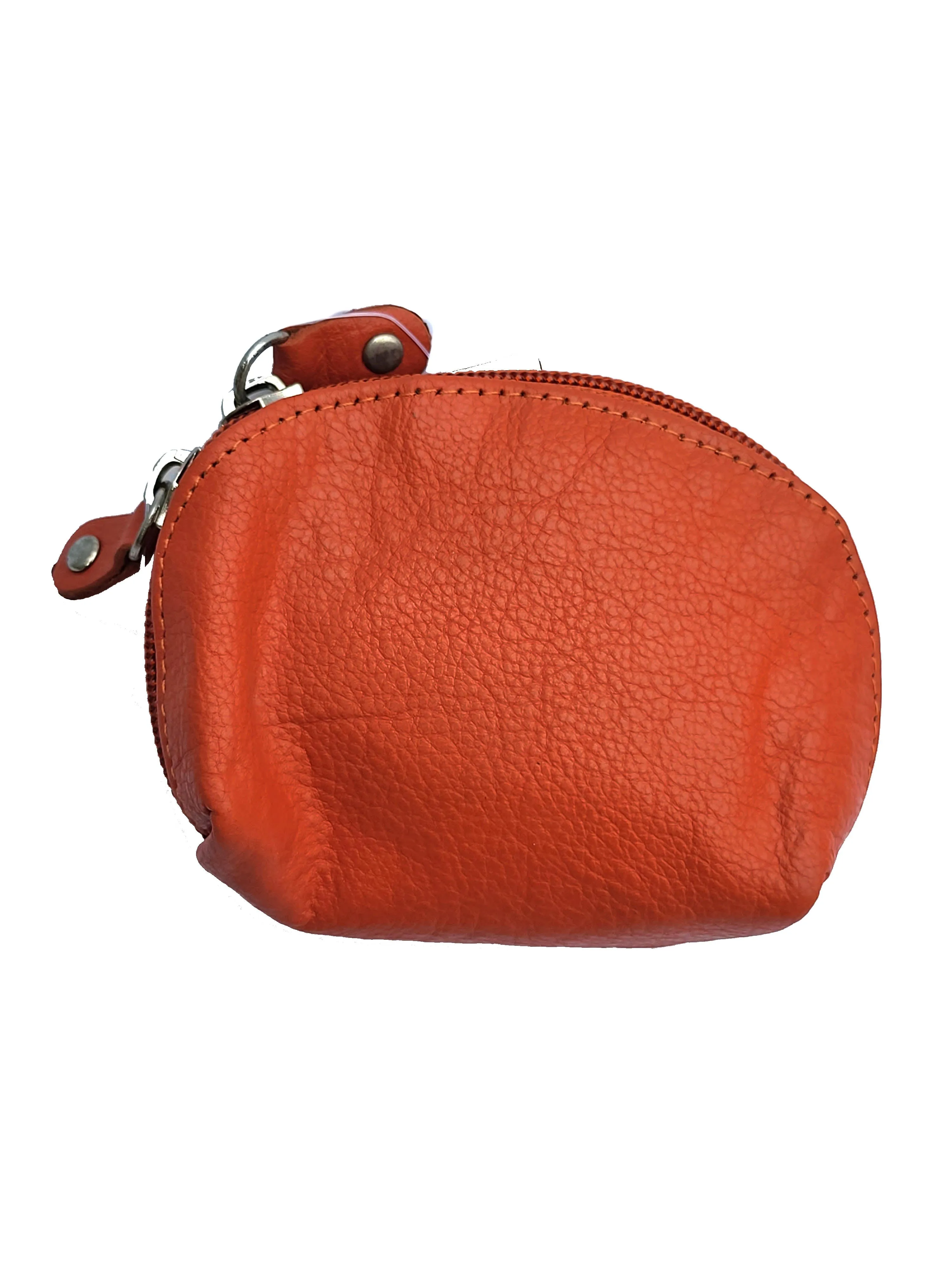 Alice Premium Milled Leather Half Moon Coin Purse