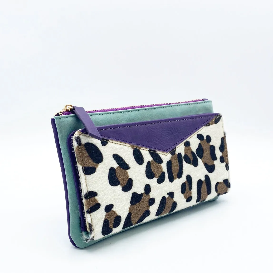 Animal Print Purple Leopard Wallet