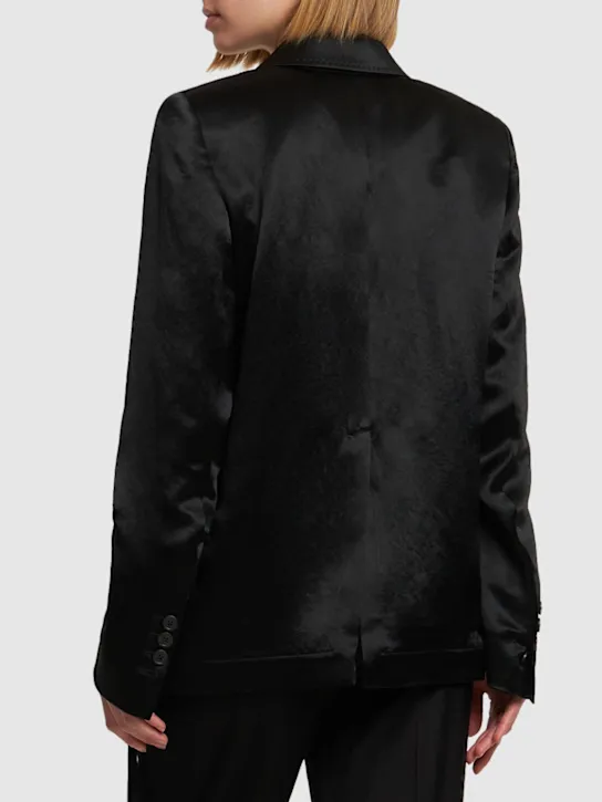 Ann Demeulemeester   Renske single breast satin jacket 