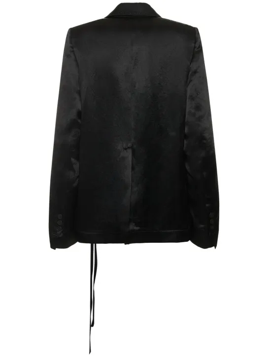 Ann Demeulemeester   Renske single breast satin jacket 