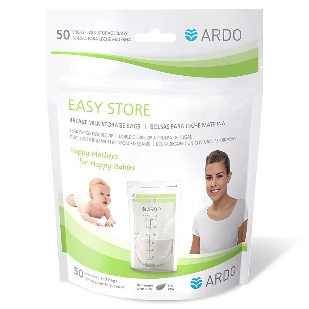 Ardo Easy Store Milk Storage Bag, 50 Pieces