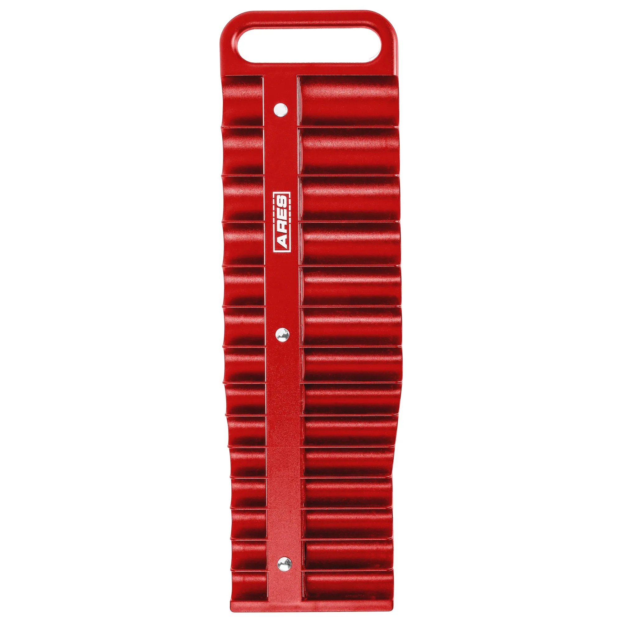 ARES 60155 - 28-Piece 3/8-Inch Drive Red Magnetic Socket Holder