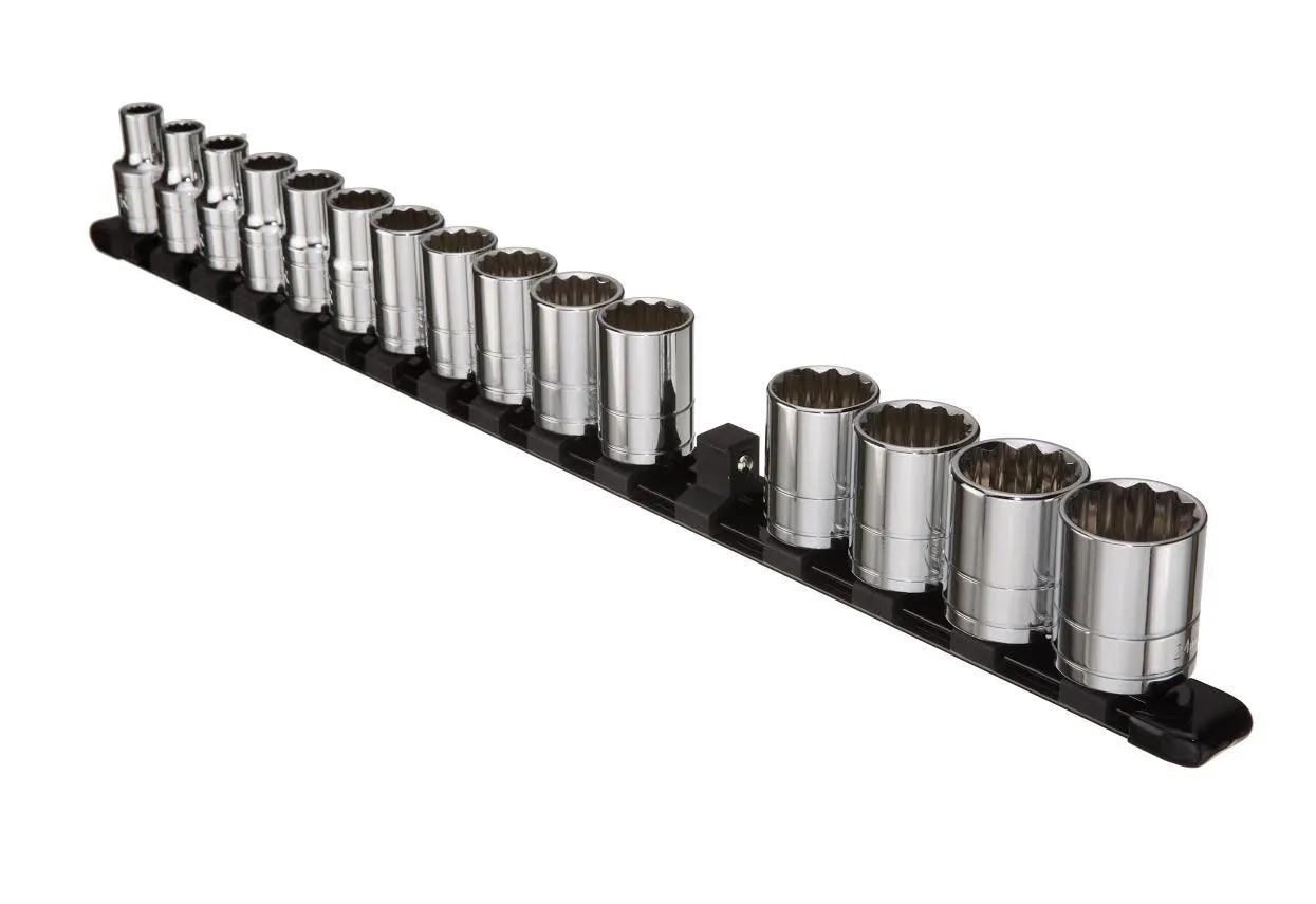 ARES 70085 - 3/8" Black Aluminum Socket Rail