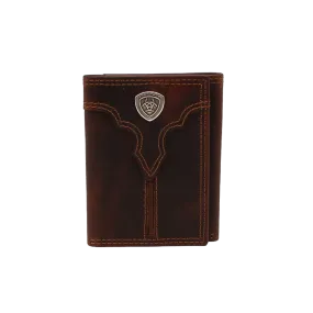 Ariat Shield Logo Tri Fold Wallet