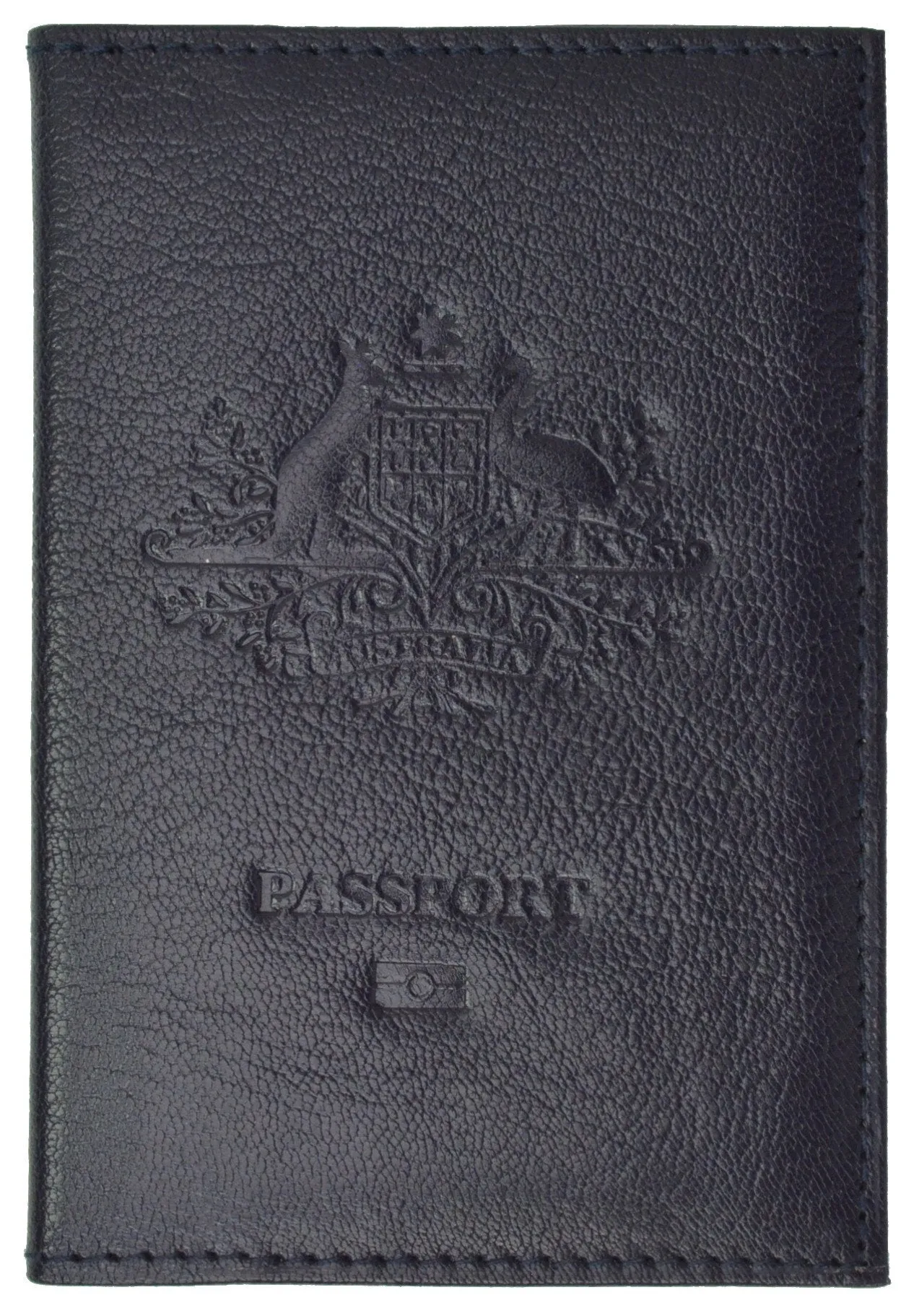 Australia Passport Cover Genuine Leather Passport Wallet for Travel with Embossed logo 151 BLIND Australia