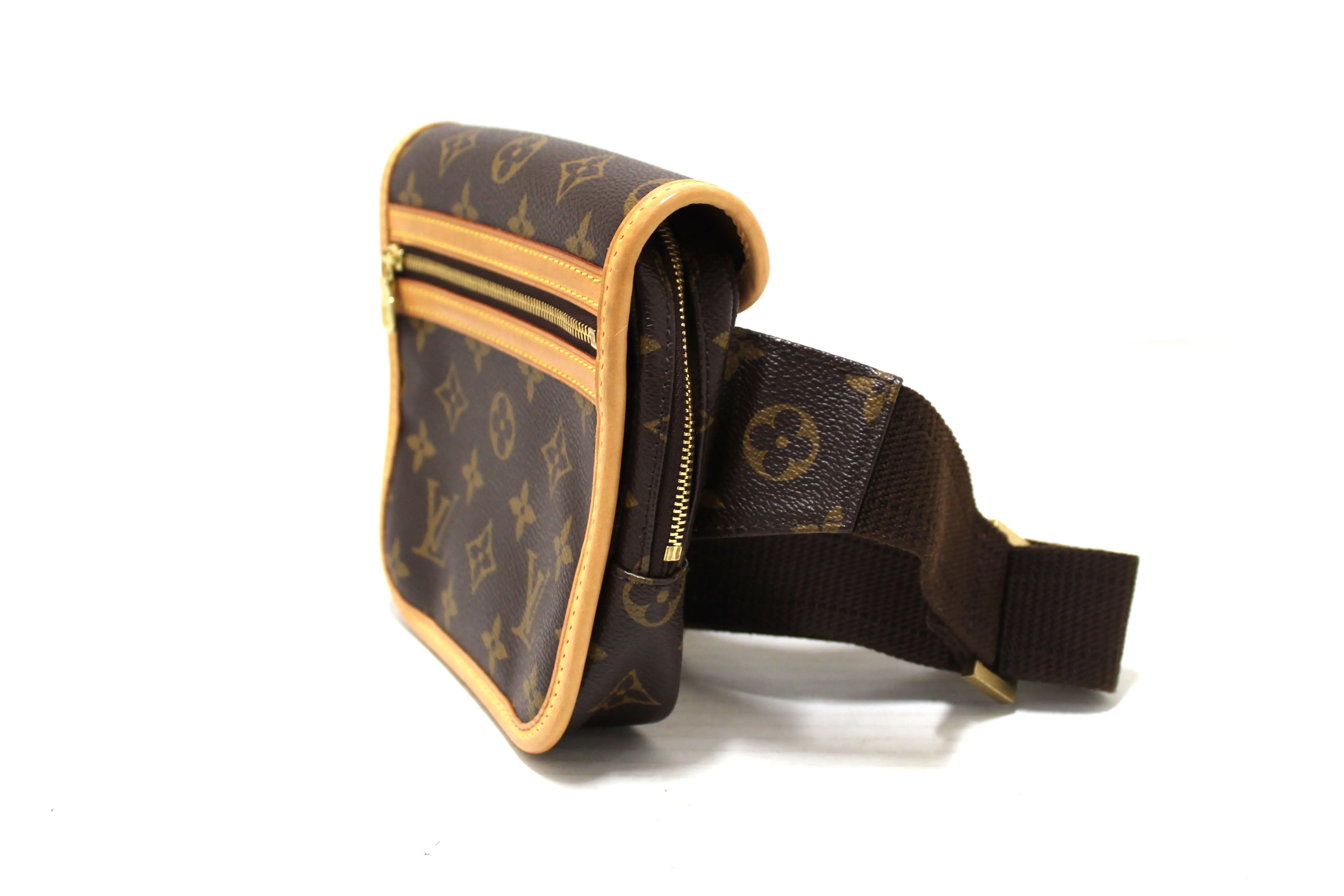 Authentic Louis Vuitton Classic Monogram Bosphore Belt Bag