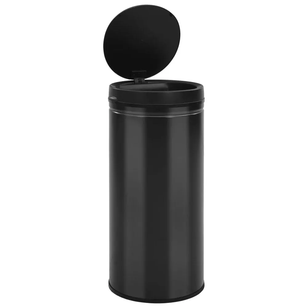 Automatic Trash Container 80L Black Carbon Steel