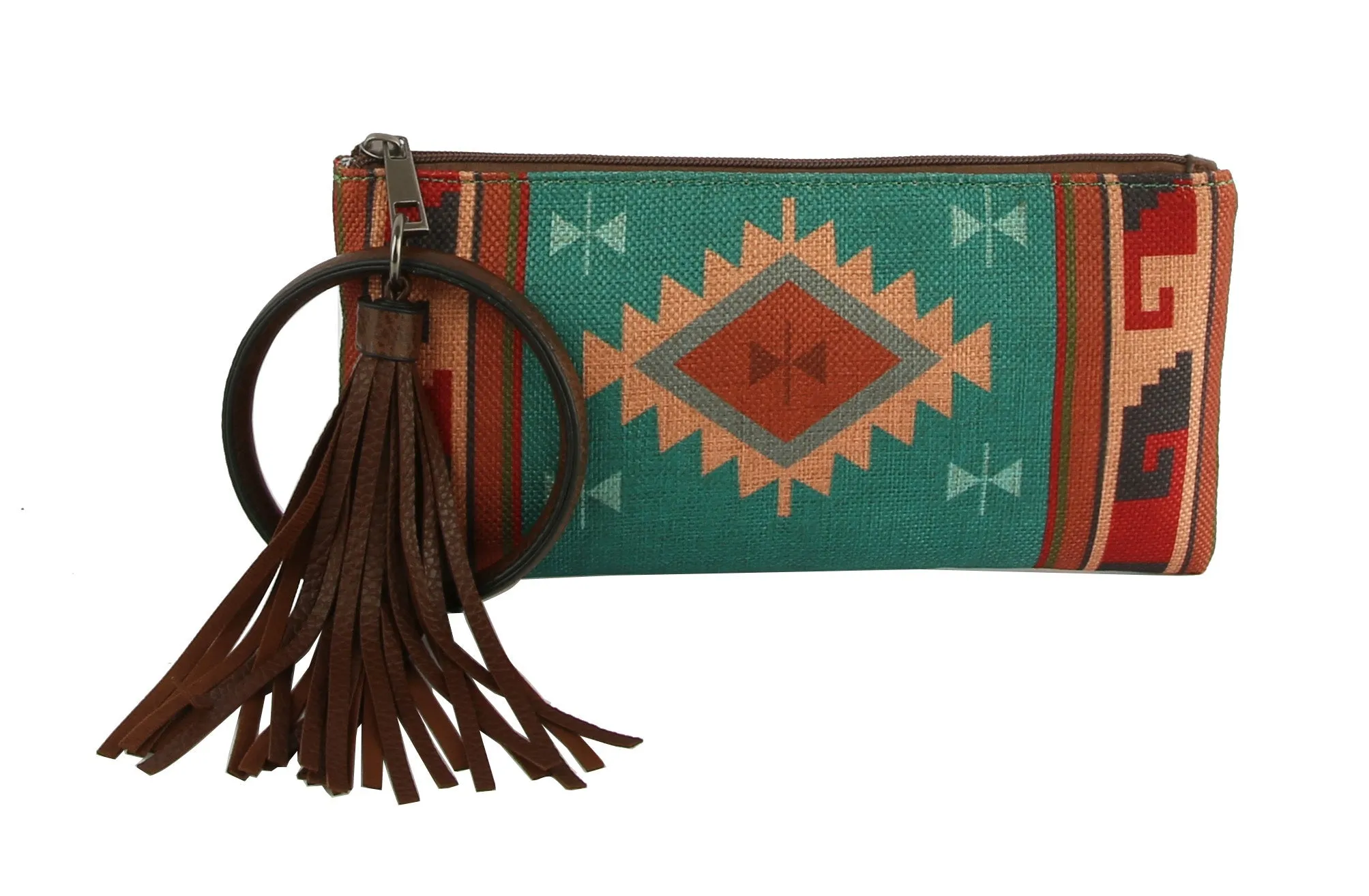 Aztec Clutch Wristlet Women Wallet Evening Bag