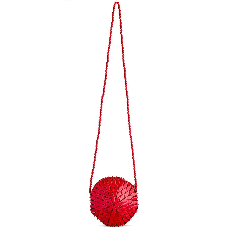 Bali Round Crossbody Bag - Red