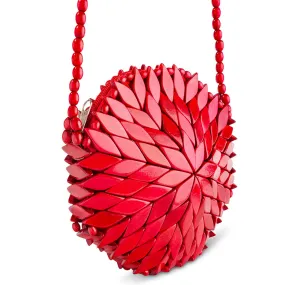 Bali Round Crossbody Bag - Red