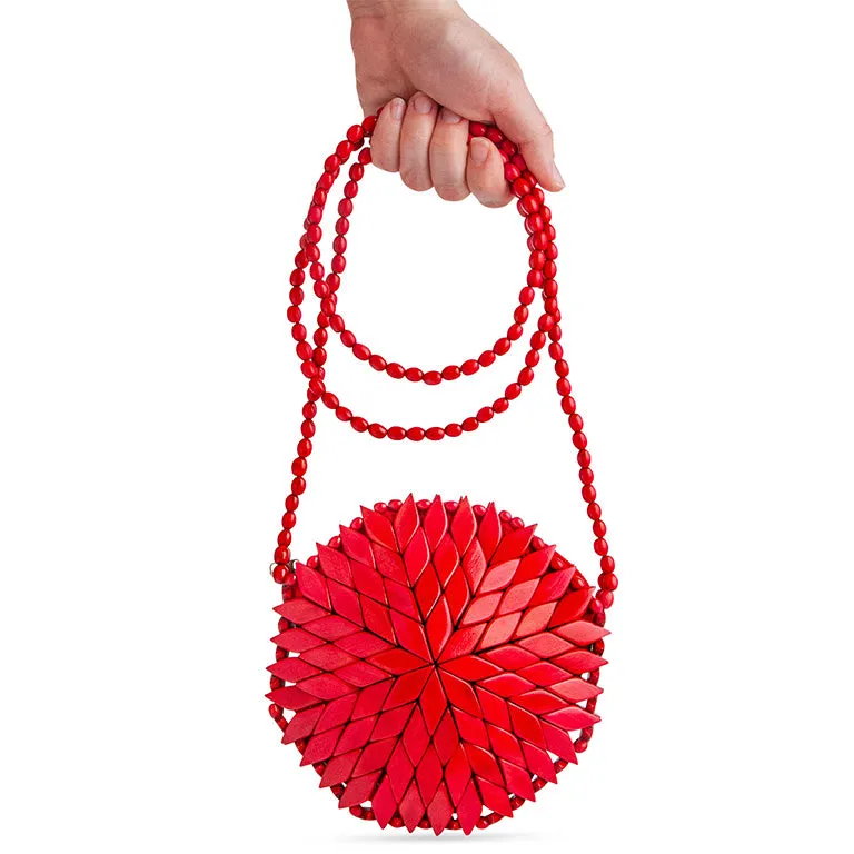 Bali Round Crossbody Bag - Red